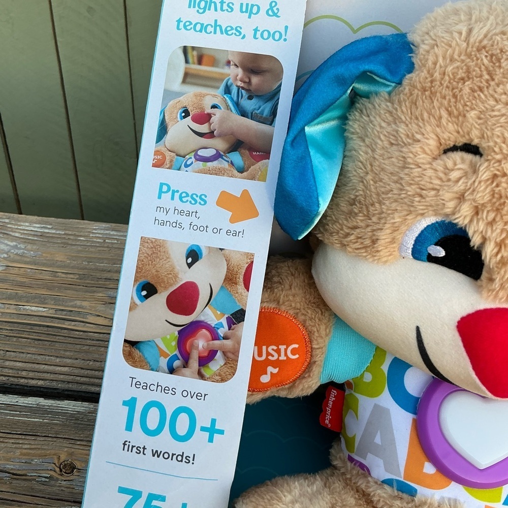 Fisher Price Laugh & Learn Smart Stages Puppy Plush 100 Words/ 75+ Songs NEW - Picture 5 of 10